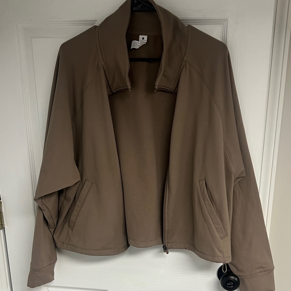 Yogalicious Women's Brown Bomber Jacket